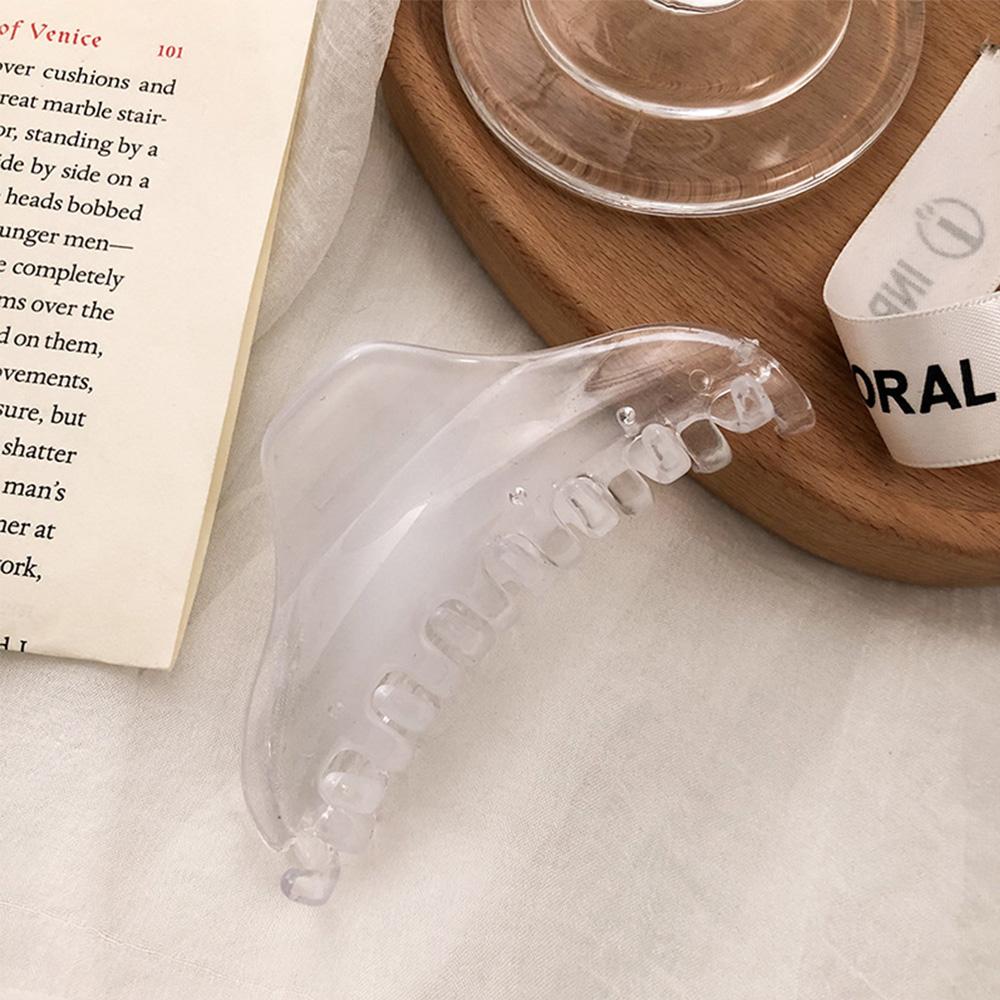 Simple Korean Transparent Woman Girls Crab Clips Hair Accessories Ponytail Holder Hair Claws