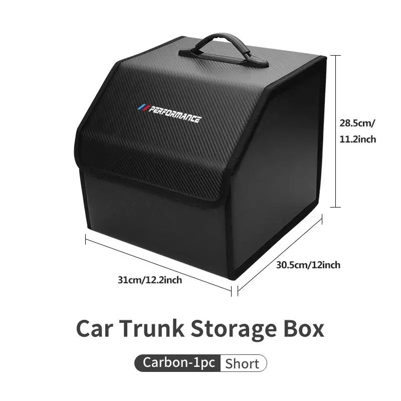 XJBN1 Car Sticker New For BMW Car Trunk Organizer Box Tailbox Stowing Tidying Storage Bag Accessories For BMW E70 E91 E30 G30 E53 M3 M