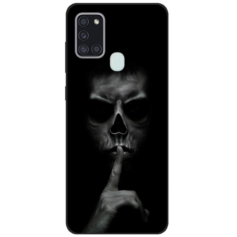 Для Samsung A21s SM-A217F/DSN Задняя крышка tpu Мягкий силиконовый чехол для телефона Для Samsung Galaxy A21s Чехол Мобильный телефон черный coque новый