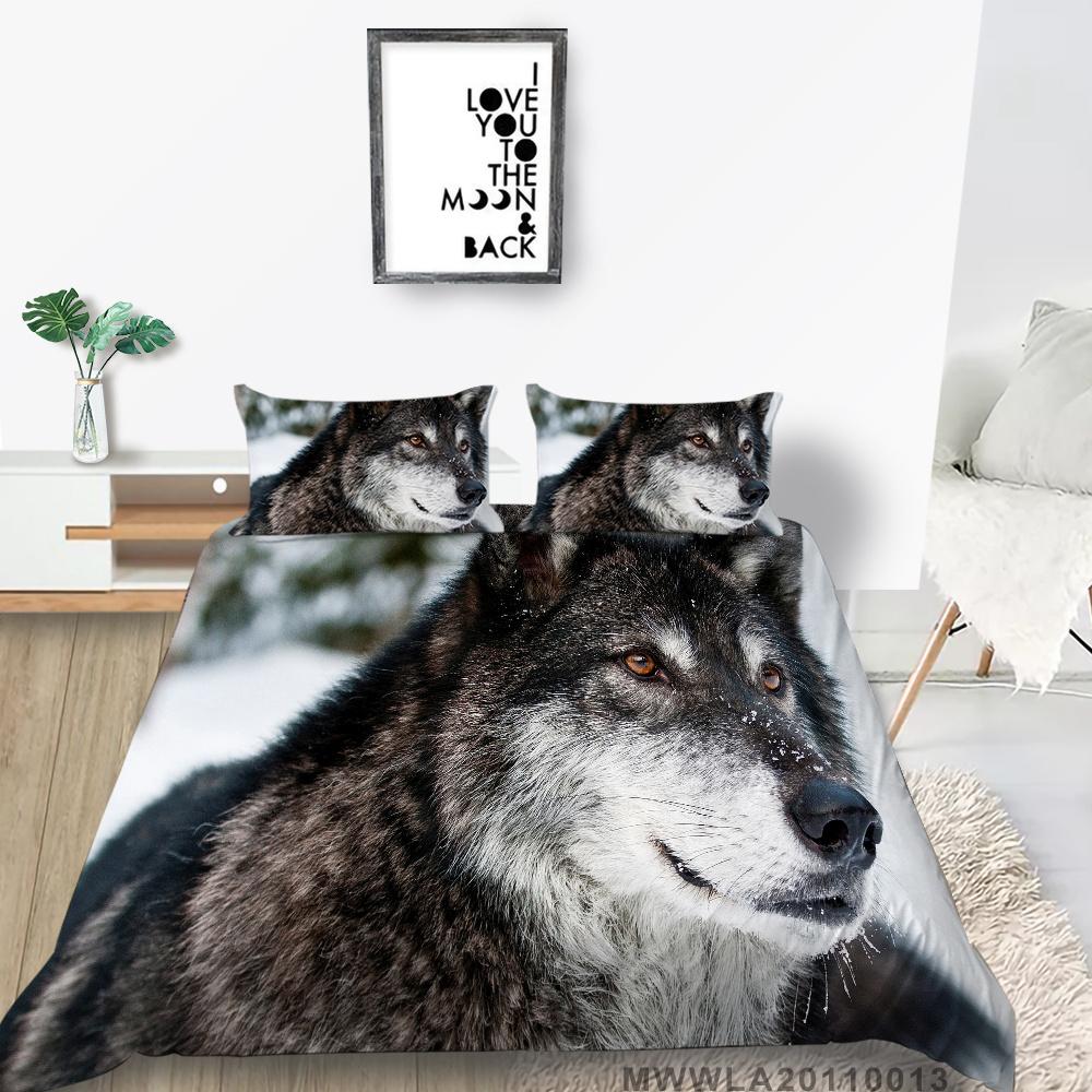 Покрывала для дома, новый модный пододеяльник из микрофибры, крутой волк, подарок для детей, детский пододеяльник
