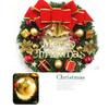 New 30cm Christmas Tree Wreath Door Hanging Garland Window Wall Ornament Xmas Decor