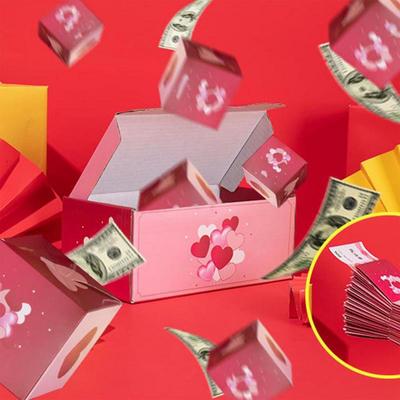 Складная подарочная коробка Bounce, сюрприз, прыгающая коробка, прыгающая коробка, взрывы, красный конверт, креативная складная картонная подарочная коробка на день рождения