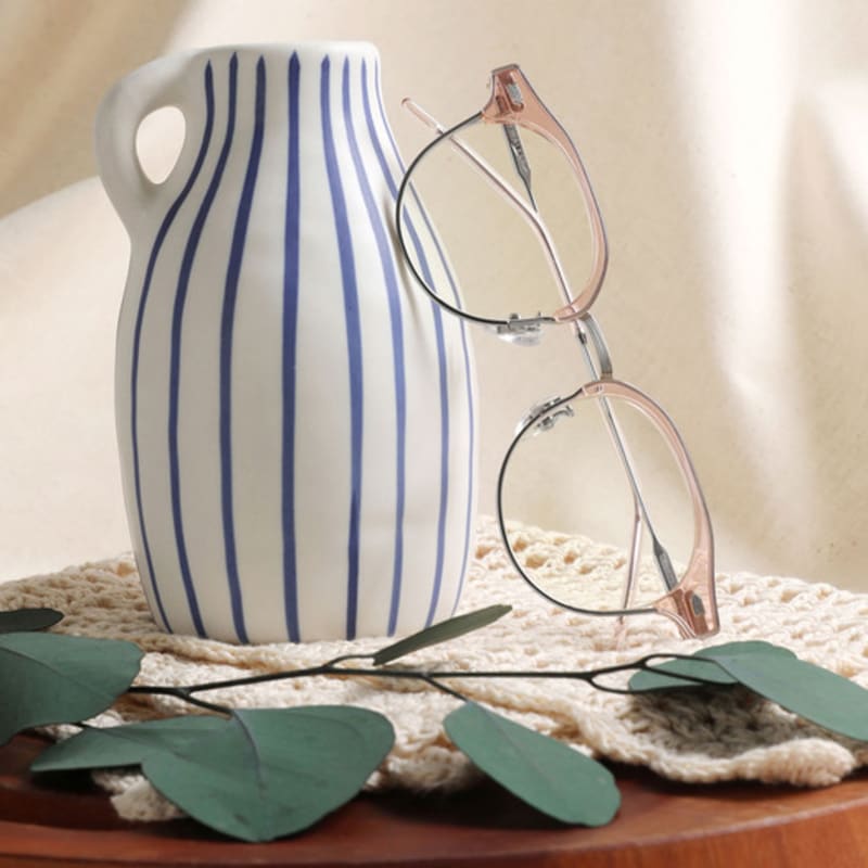 DAYWALKER Zeiss Lens Unisex Blue Light Blocking Glasses Pink WATTS C11