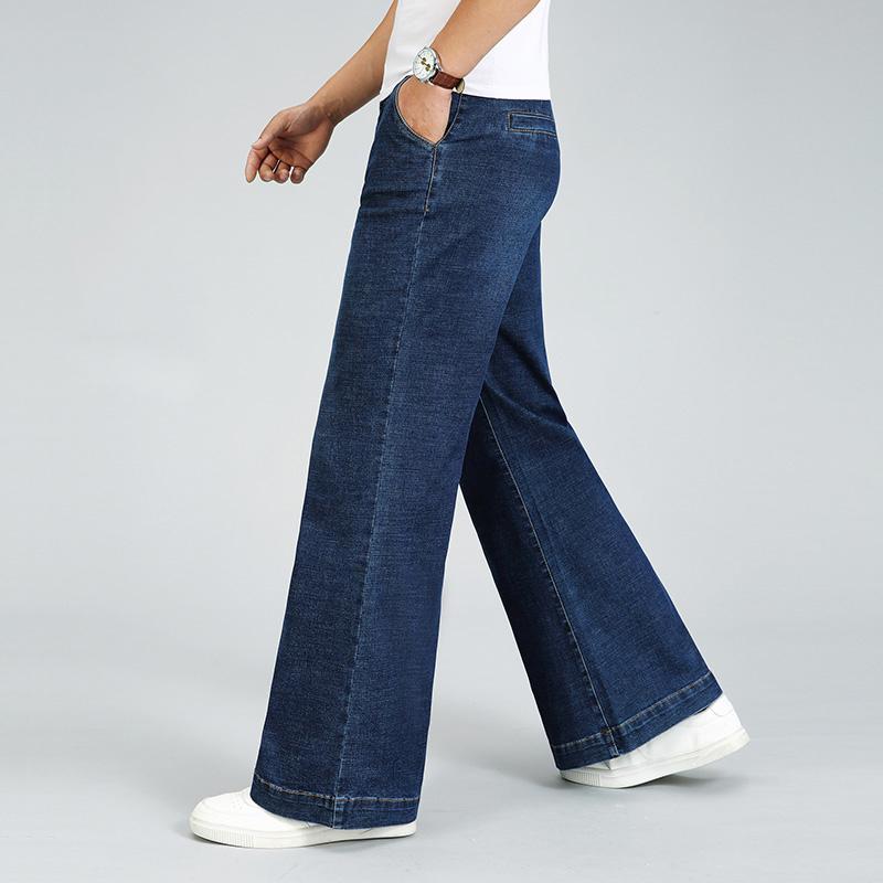 Мужские эластичные расклешенные джинсы Мужские расклешенные брюки из микроденима Классические джинсы Ddesign