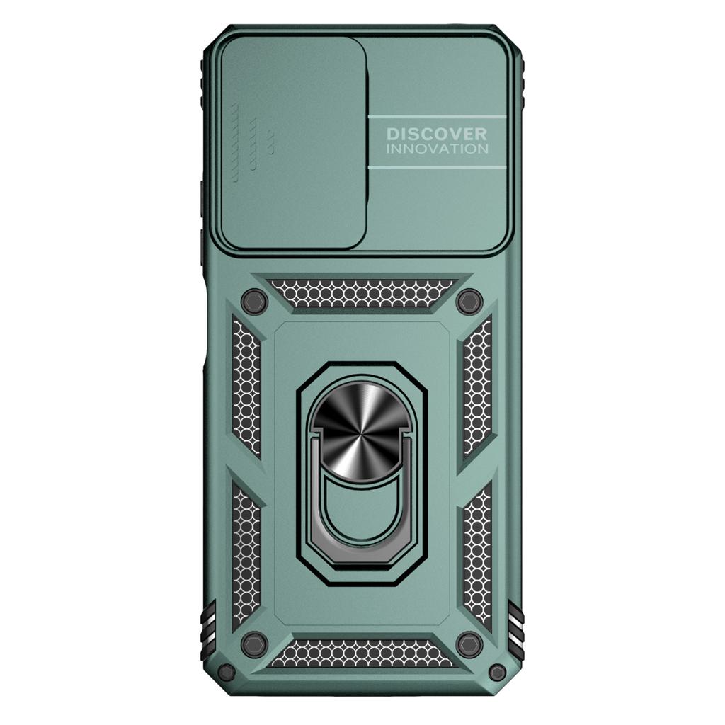 Для Xiaomi Редми Примечание 12 (5G)/ Xiaomi Poco X5 Бронированный чехол для телефона Защита объектива камеры Металлическое кольцо-подставка Противоударный чехол