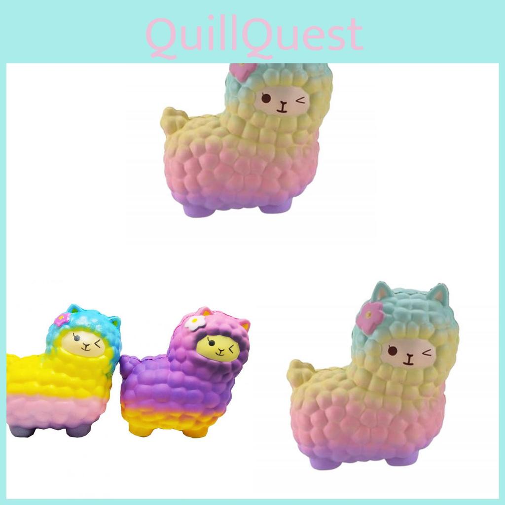 Мультяшная альпака Игрушка для снятия стресса из мягкого ПУ материала для расслабления и подарка