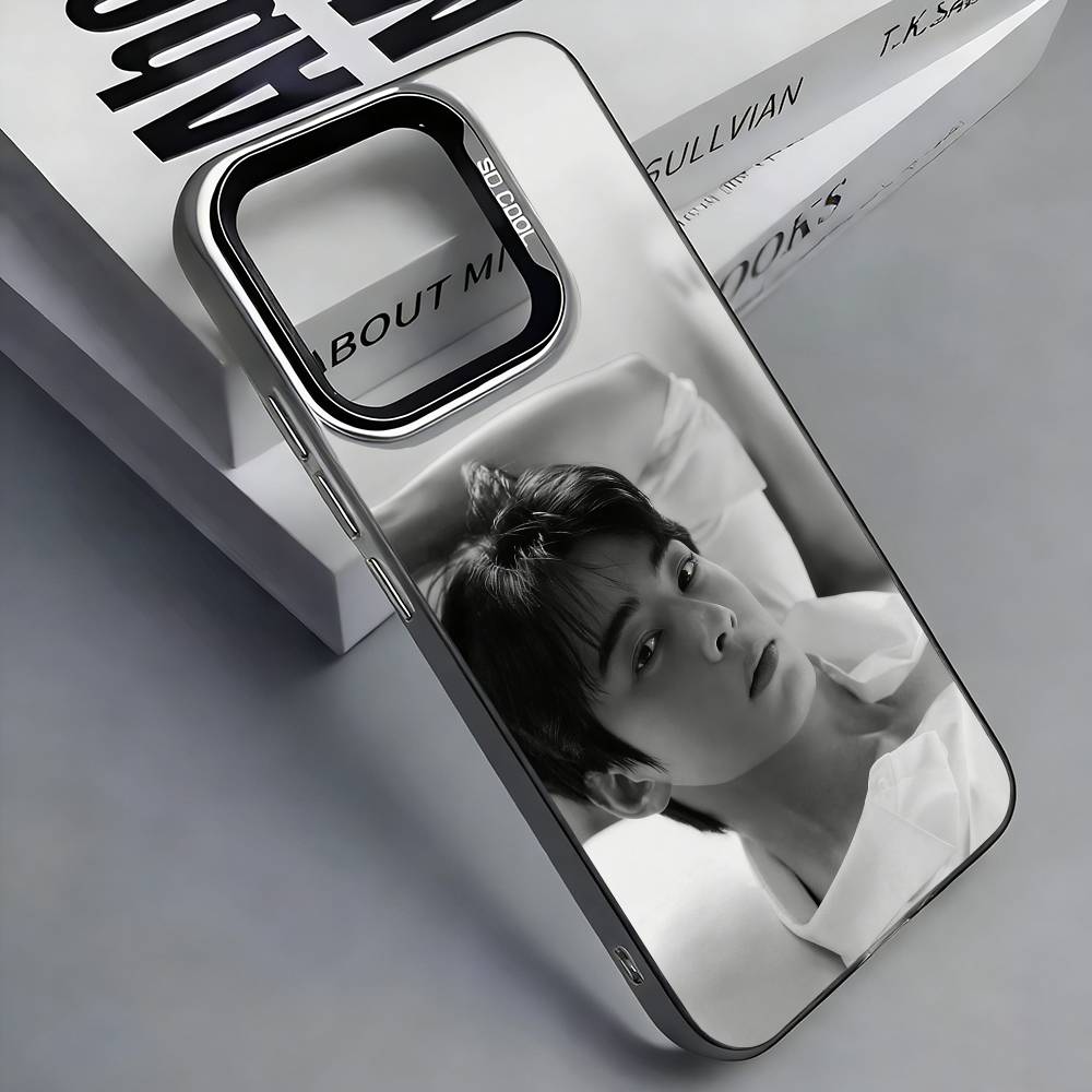 Cha E-Eun-woo Phone Case For iPhone 17,16,15,14,13,12,11 Plus,Pro Max,Colored Silver Phone Case