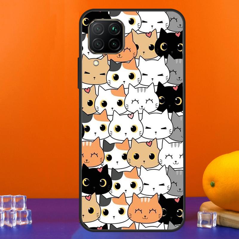 Чехол для Huawei Nova 7i 8i 11i 12i 12s 9 10 SE Y91 Y90 Y60 Y70 Y72 Y61 P30 P40 Lite P60 Pro с милым рисунком котенка