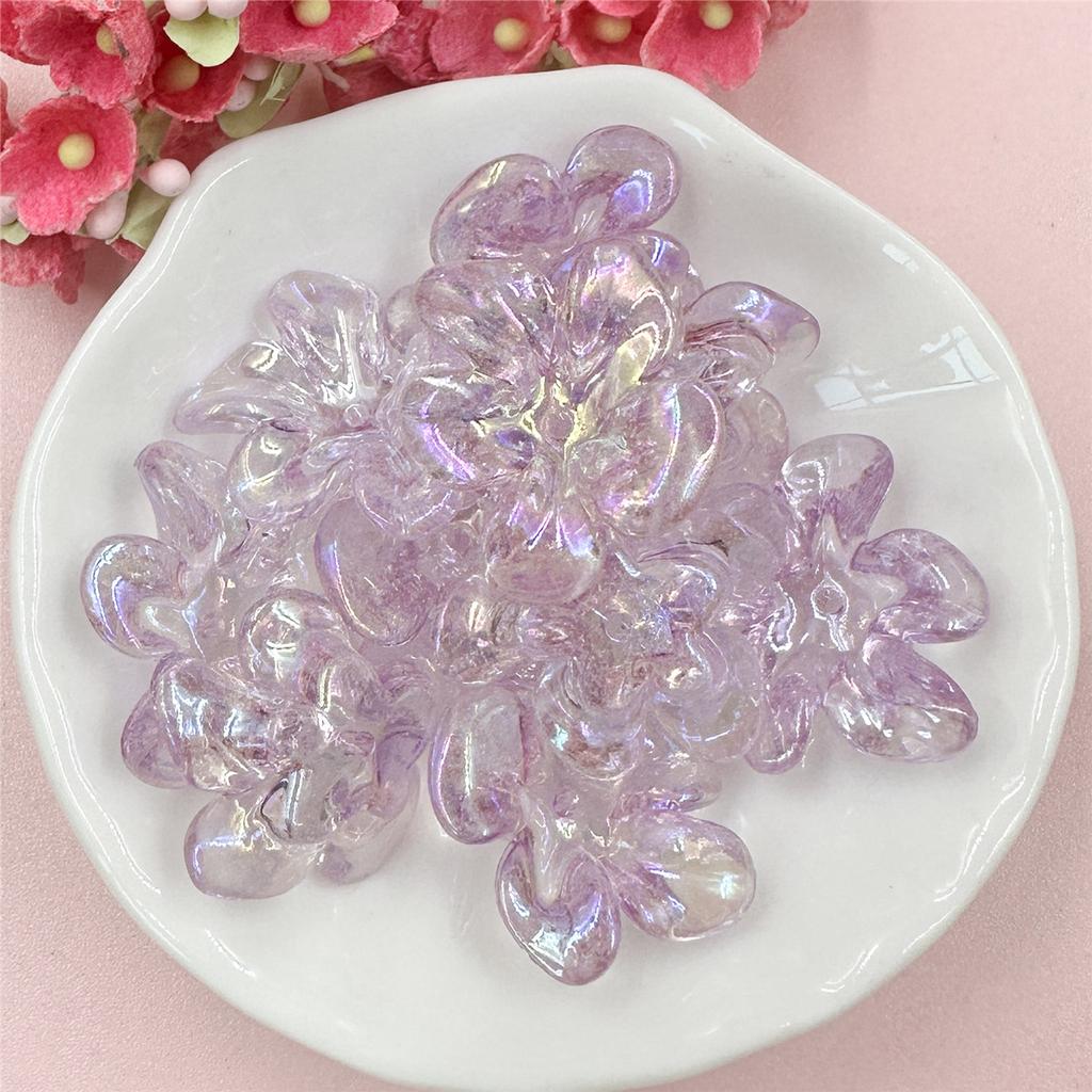 10 шт. 22,5*23,5 мм акриловые цветочные бусины, цепочка для мобильного телефона, чехол «сделай сам», аксессуары для волос, материал ручной работы