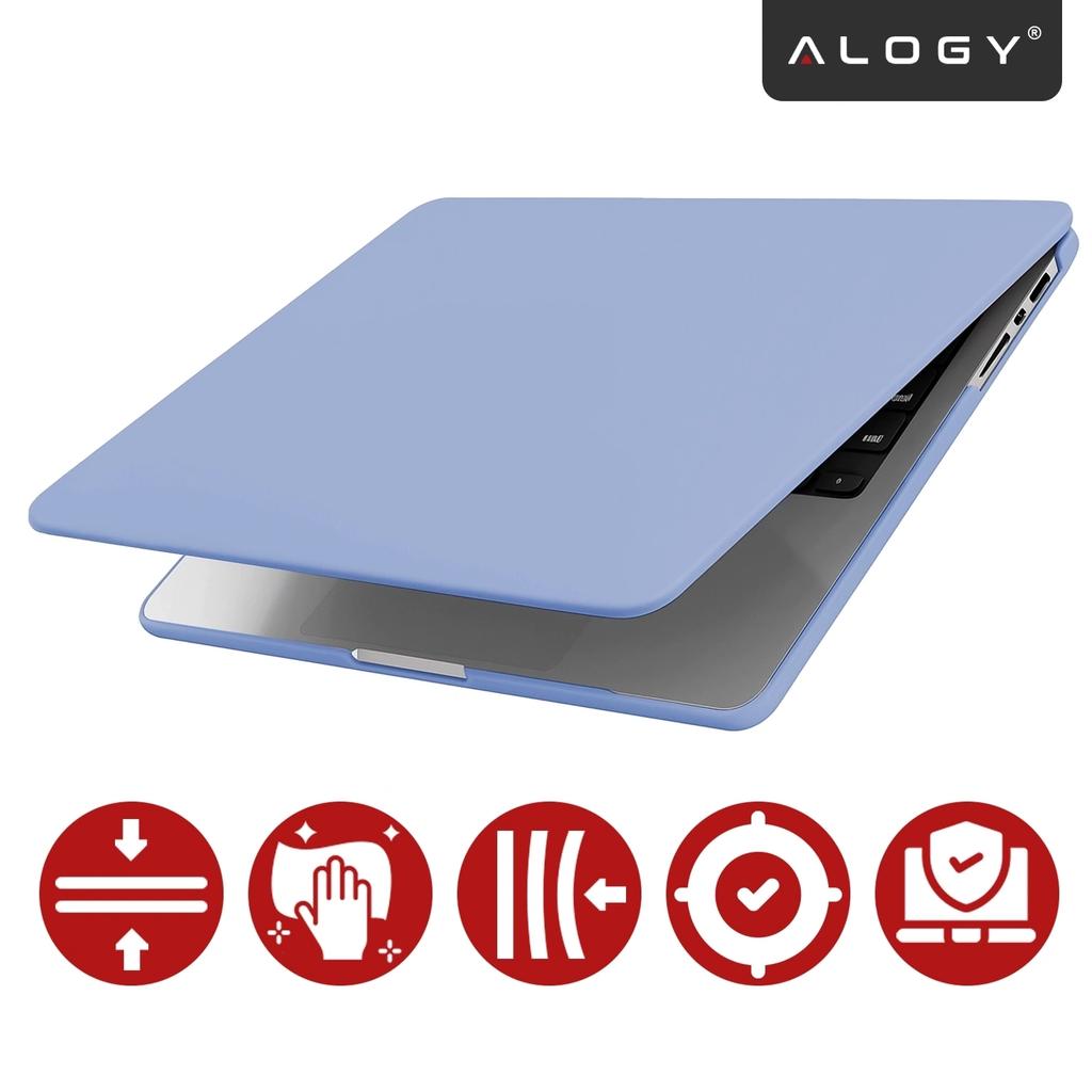 Etui Do Apple Macbook Pro 14 2021-2024 (M1/M2/M3/M4) - Elastyczna, Matowa Obudowa Ochronna, Lekka I Odporna - Alogy Airguard™ Lawendowy