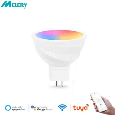 MR16 WiFi Smart LED лампочка AC/DC 12 В GU5.3 отражатель Spoltlight 50 Вт эквивалент RGB теплый холодный белый дистанционный декоративный светильник