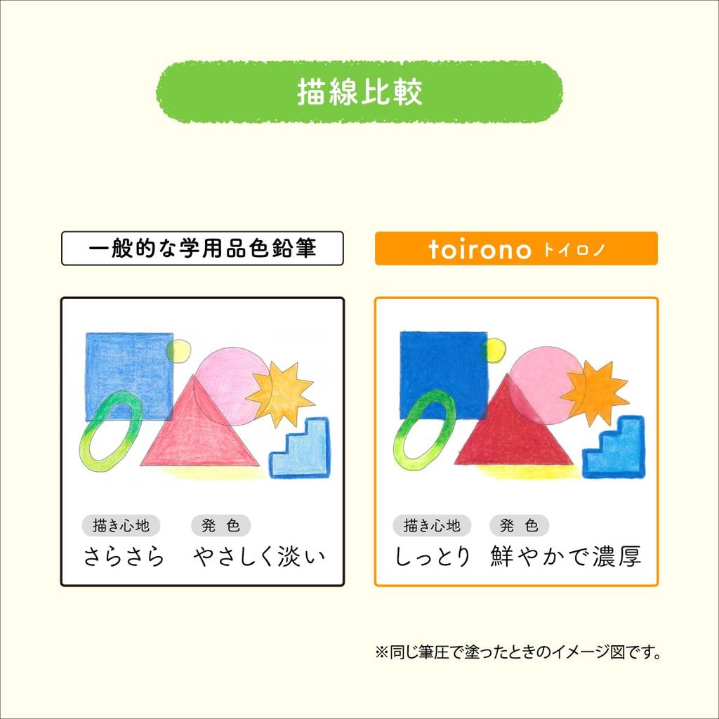 Mitsubishi Pencil Цветные карандаши Toirono Colored 24 TR24C, Цвета,