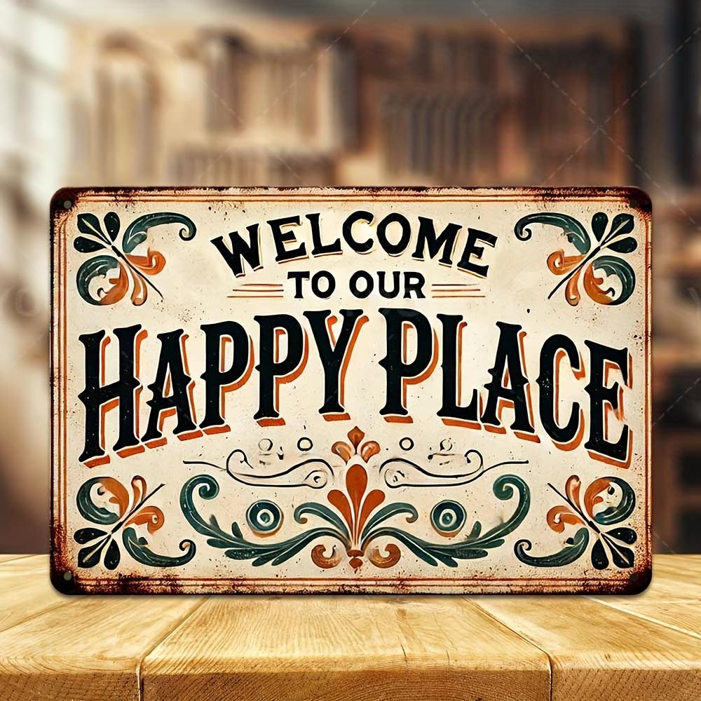 D Flat pc Vintage Metal Tin Sign Funny Farm Warning Decoration with Highly Trained Chickens Rustic Red Black Retro De