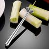 10-Blade Slicer for Green Onions, Green Onions, and Green Onions, Thinly Slicing Vegetables, and Shredding Green Onions. Stylish Stainless Steel Slice