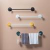 1pc Towel Rail Rack Holder Wall Mounted Bathroom Self-adhesive Hanging Hanger Shelf