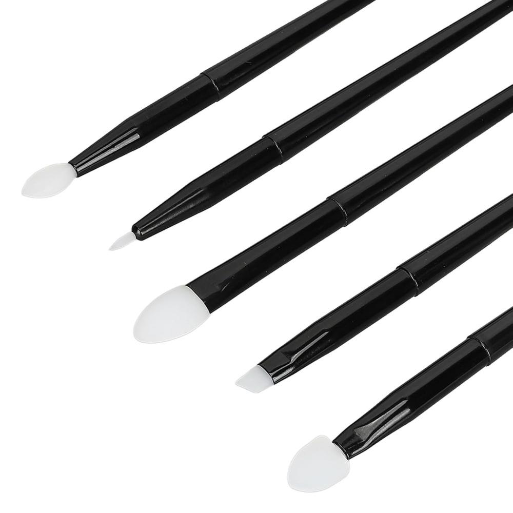 5pcs Multifunctional Silicone Makeup Brushes Precision Cream Makeup Tools For Liquid Eye Shadow