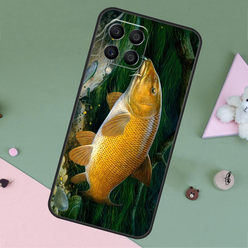 Рыбалка на карпа для Samsung Galaxy M35 M55 M15 M12 M13 M14 M34 M54 M33 M53 M21 M31 M11 M32 M52 M06 M16 Чехол