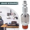 /4NPT Американский стандарт Пневматический Ротационный Соединитель 360 Градусов Никелированная Сталь