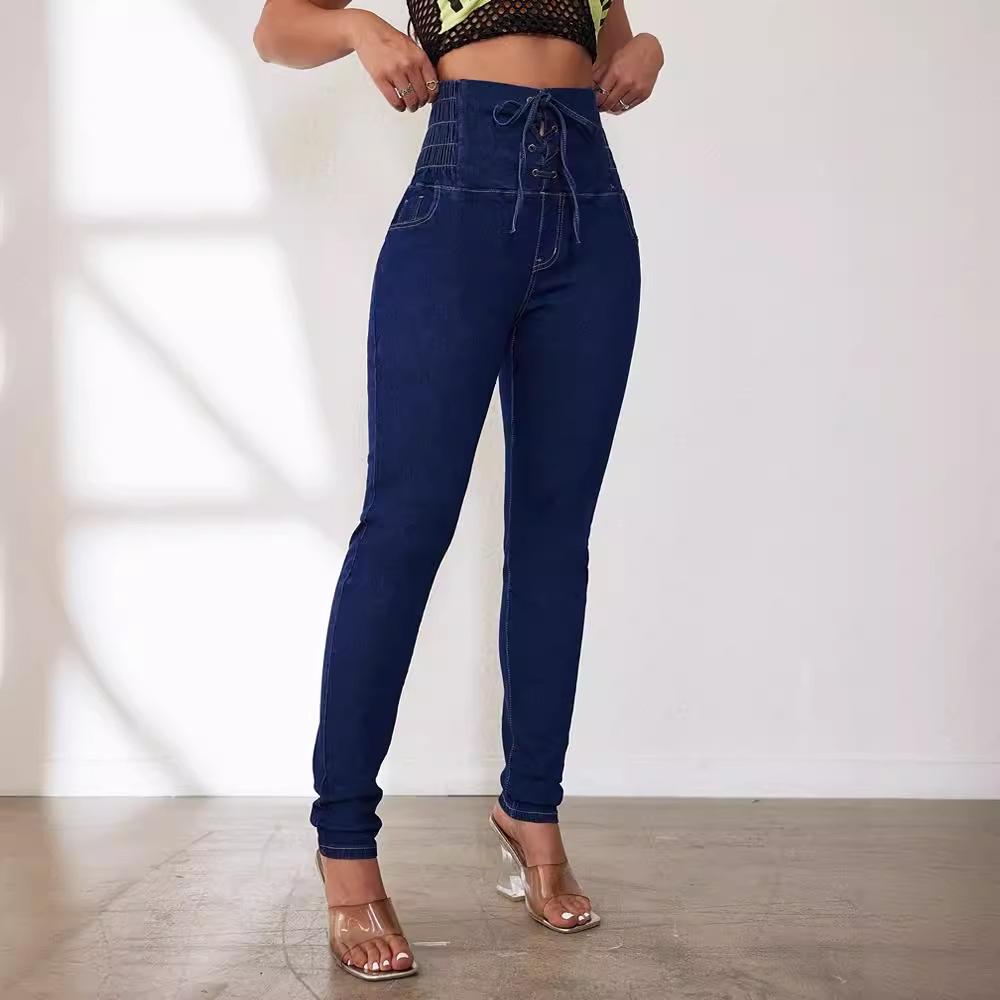 Spring and Summer Women's Jeans Sexy Hip Lifting Calf Pants Jeans