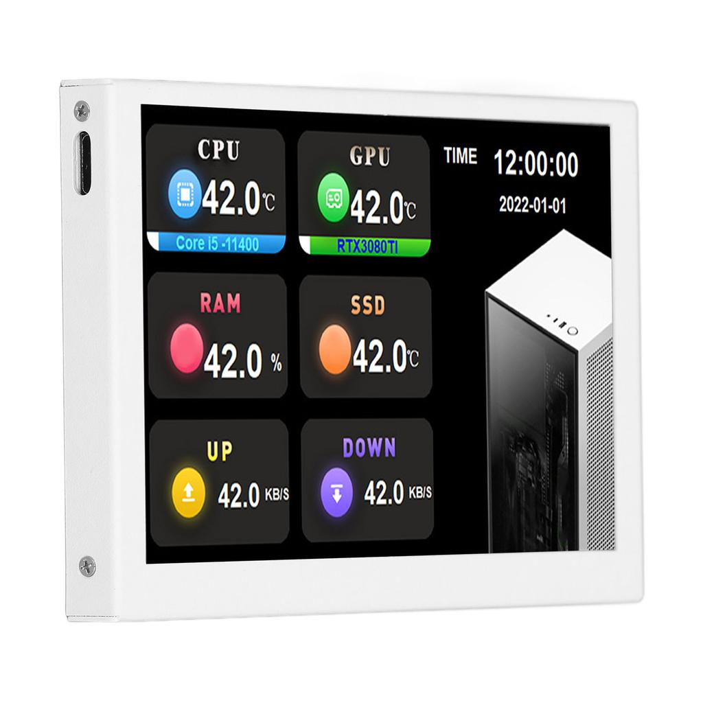  USB-экран дюймов 800x480 Разрешение Тип C Дополнительный экран ПК Данные Монитор для AIDA64