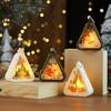 Christmas Retro Night Light Vintage Ambient Wind Lights Luminous Window Tabletop Ornaments for Bedroom