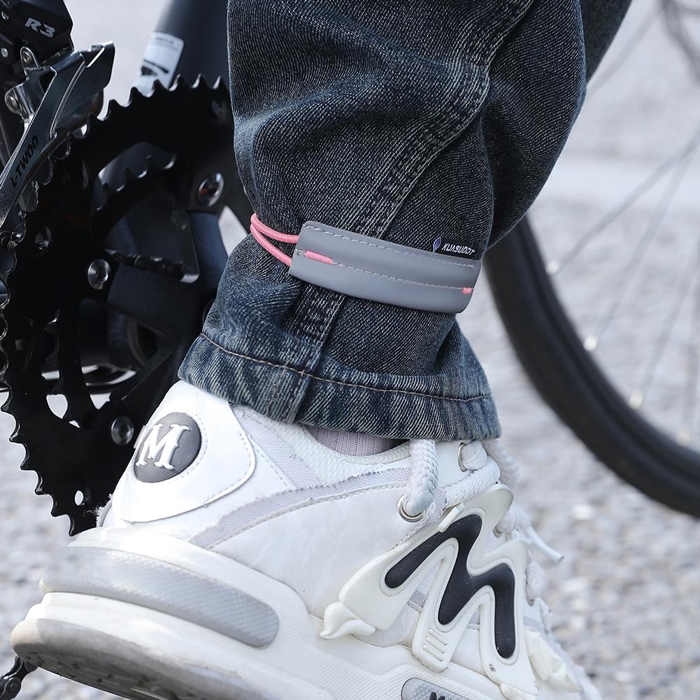 Reflective Bike Pants Strap High Visibility Cycling Pants Cuff Band Bicycle Trouser Bands for Night Walking Cycling Running