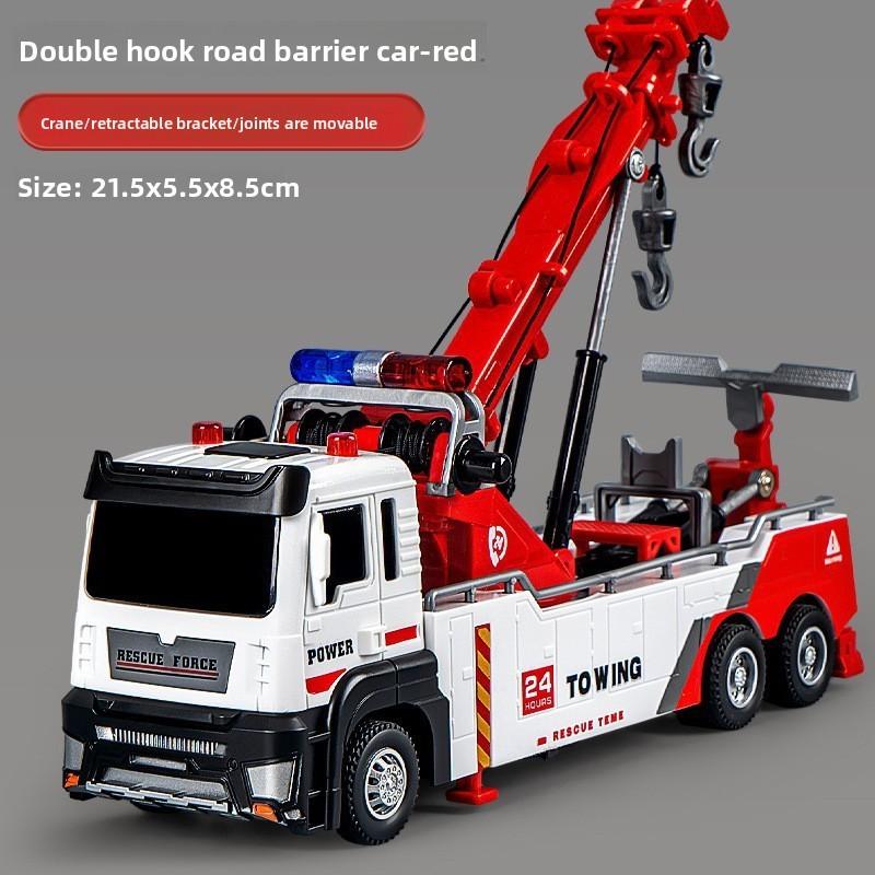 Эвакуационный крюк Кран Прицеп Модель транспортного средства с инерционным управлением для коллекционеров и детей