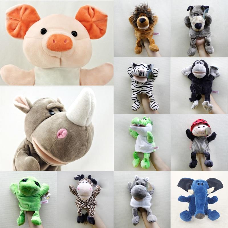Interactive Animal Plush Toys Cartoon Hand Puppets For Early Learning