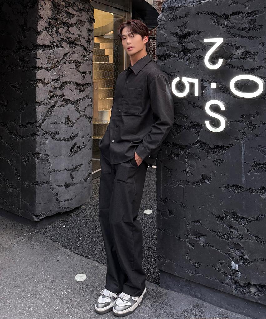 MINDBRIDGE Black Denim-Like Shacket