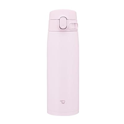 Кружка Zojirushi Mahobin из нержавеющей стали, бутылка для воды, большая емкость 600 мл, однокнопочный тип, бесшовная, только 3 точки обслуживания, нежно-розовый SM-VB60-PM