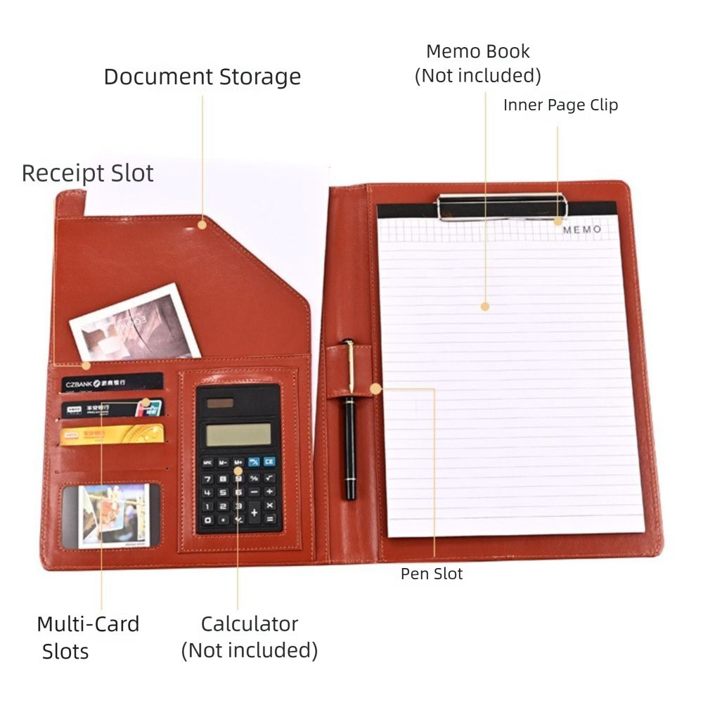 Многофункциональная папка-конференц-папка формата А4 в винтажном стиле для контрактов, папки для файлов, канцелярские товары для офиса и школы