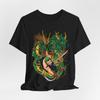 Zoro Dragon Graphic Tee, Japanese Anime Art Unisex Jersey Short Sleeve Shirt,
