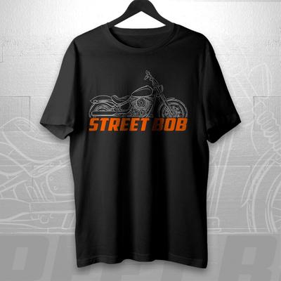 Для поклонников Harley-Davidson Street Bob FXBB FXBBS 2018-2025 - Мотоциклетная футболка