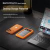 Bach John HD-01 Rugged 1TB Portable External Hard Drive with Digital Display