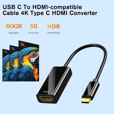 USB Type C к HDMI HDTV-кабель-адаптер 4K Смарт-совместимый преобразователь ТВ-адаптера для ноутбука P K9J3