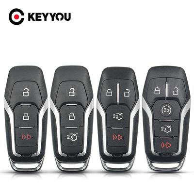 KEYYOU Для 2015 2016 2017 Ford F-150 Explorer Edge Mustang Fusion Брелок 3/4/5 Кнопок Пульт Дистанционного Управления Умный Ключ Автомобиля Чехол