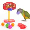 Parrot Stacking Toys Set Eco-friendly No Odor Colorful Basketball Toy Mini Shopping