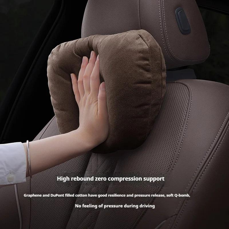 Car Sticker Car Headrest Lumbar Rest Cushion Neck Support Neck Pillow For Mercedes-Benz AMG A C E S V Class Sprinter GLC ML SLK