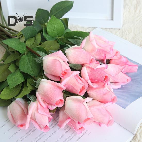 Многоразовая имитация розы с влажной поверхностью, креативные свадебные декоративные растения, свадебный искусственный цветок розы