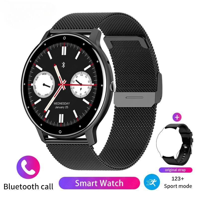 SACOSDING Smart Watch Men Women 2024 Bluetooth Call Sports Fitness Tracker Bracelet Waterproof Clock Voice Assistant Women Smartwatch For Men +Box