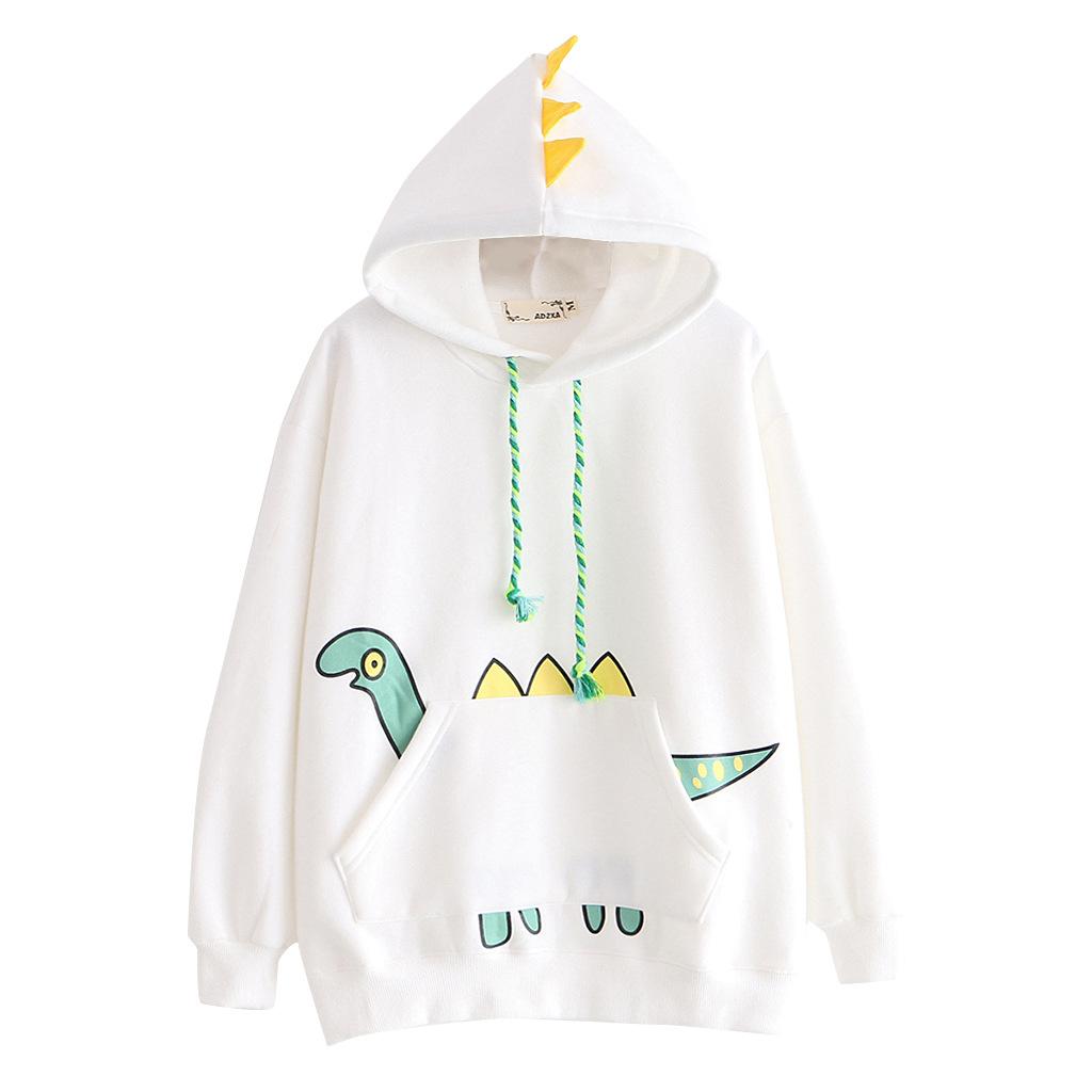 Женские толстовки с капюшоном в стиле аниме, толстовка с рукавами из хлопка, свободный топ, толстый свитер с японским мультфильмом аниме