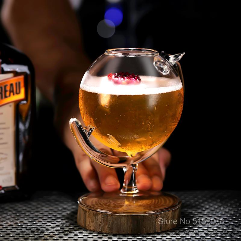 2022 Новейший глобус, коктейльная чашка для бара, вечеринки, сделай сам, микс, бокал для вина, ресторан, молекулярная гастрономия, контейнер для смузи, напитки, стеклянная посуда