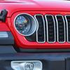 Carbon Fiber Front Grille Headlight Corner Cover Decals for Wrangler JL JT 2024+