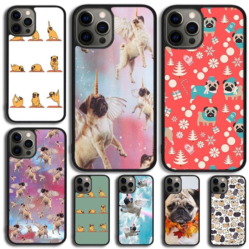 МИНЛАЯ СОБАКА ПУДЕЛЬ МОПС Чехол для телефона Для iPhone 17 Air 15 16e 14 13 Pro Max Coque 12 11 Pro Max PLUS чехол