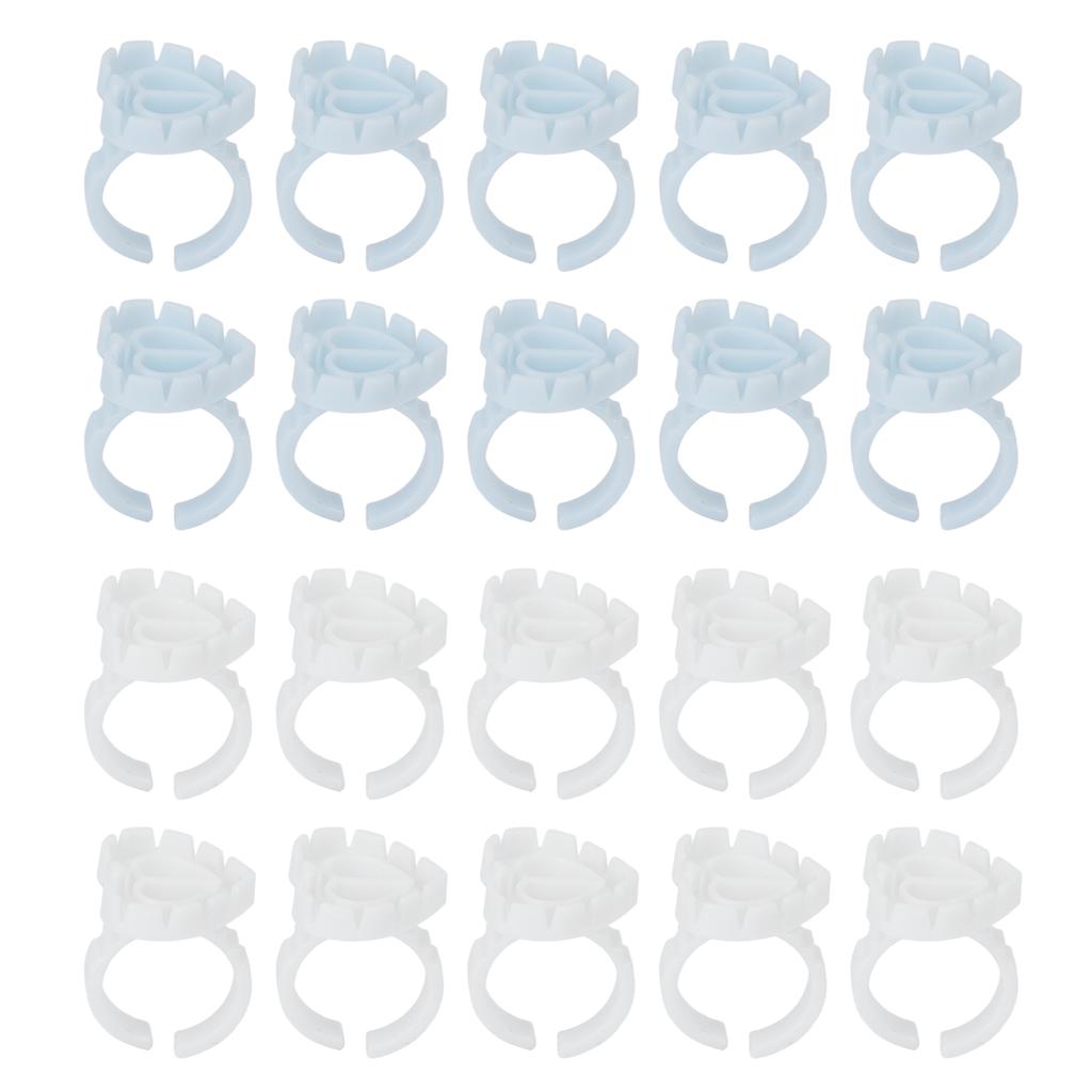 100 шт., клейкие кольца для наращивания ресниц, одноразовые в форме сердца, накладные глазки, цветущие чашки, инструменты