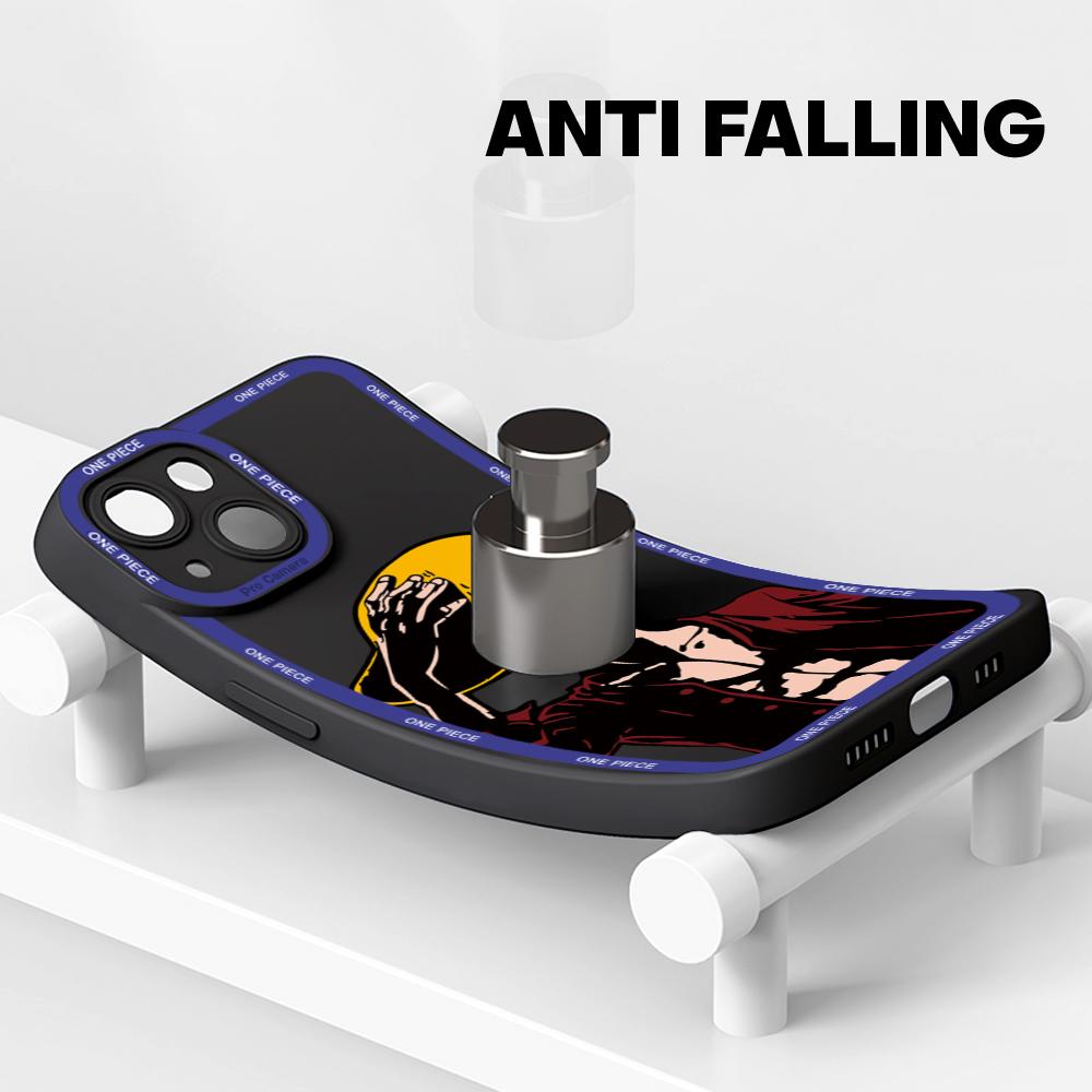 For iPhone 16 15 14 Pro Max Redmi Note 13 12 Pro Samsung S25 S24 Ultra A13 A14 A15 A16 Full Camera Protect Soft Silicone Luffy Pattern Casing