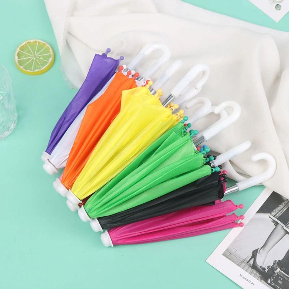 Adjustable Mini Umbrella Thickened Kids Toy Umbrella Doll Decorative Umbrella Home