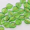 High Quality Materials DIY Ornament Green Hair Accessories Handmade Beads Creative Pendants Glass Leaves 50Pcs Tracing Golden Earring Jewelry Making