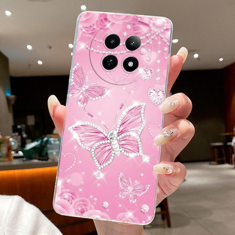 Phone Case For Realme 12 5G 12X 5G 13 5G C65 Protective Cases Realme Narzo N65 70X Capa Flower Butterfly Soft Silicone TPU Cover