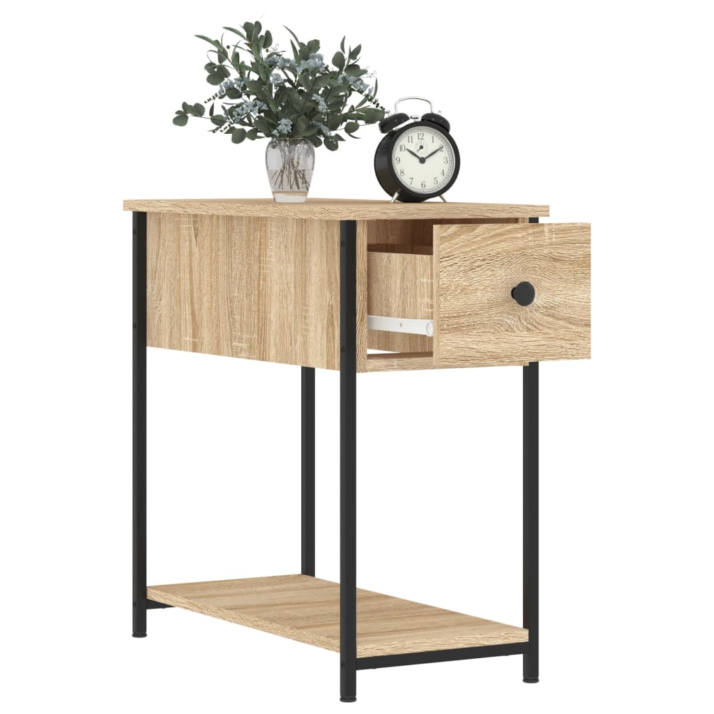 Nightstands (2 pcs) Sonoma Oak Finish 30 x 60 x 60 cm Particleboard
